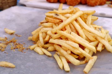 French fries at street food