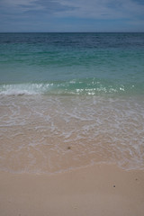 The waves of the beach