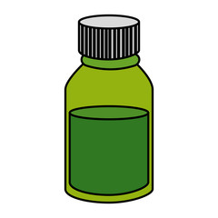 medical plastic bottle with syrup