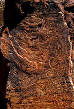 Ancient Sinagua Rock Art Petroglyphs at V bar V Ranch National Heritage Site