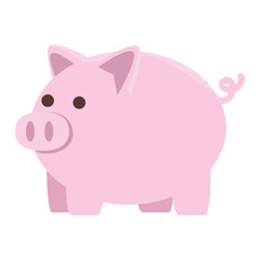 piggy savings financial isolated icon