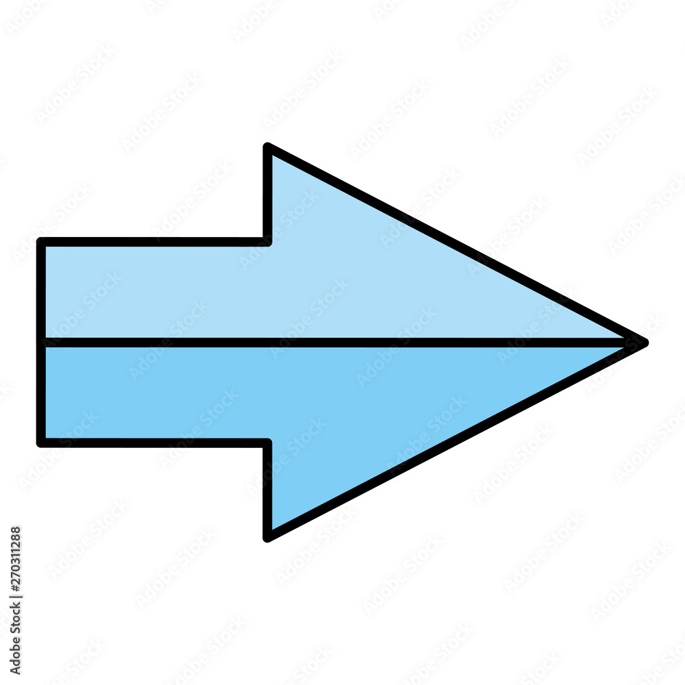 Poster arrow index direction isolated icon