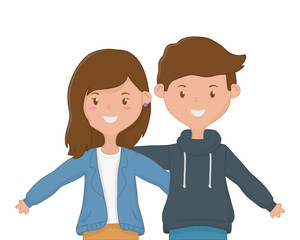 Girl and Boy Friendship design