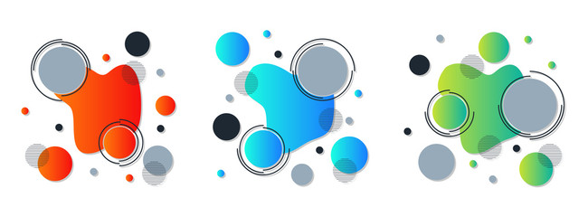 Abstract geometric style elements vector collection. Design for flyers, banners, booklets, covers