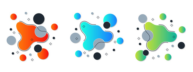 Abstract geometric style elements vector collection. Design for flyers, banners, booklets, covers