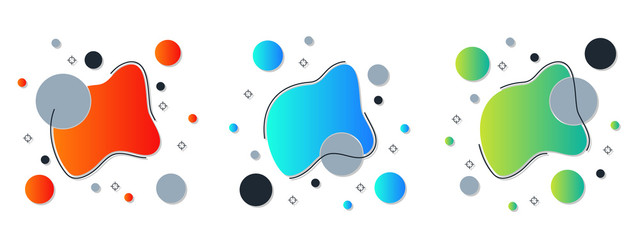 Abstract geometric style elements vector collection. Design for flyers, banners, booklets, covers