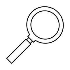 search magnifying glass isolated icon
