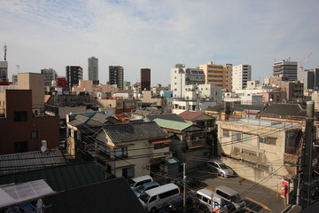 東京都の台東区の町並み