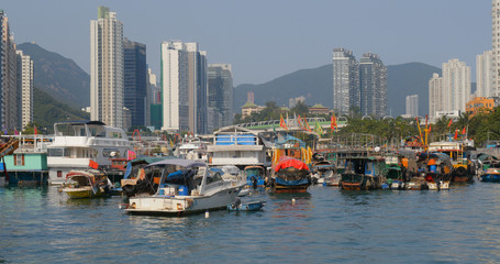Hong Kong fishing harbor port