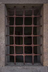 ancient iron railings in rabati fortress