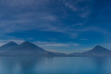 Volcanoes in Lake Atitlan Guatemala