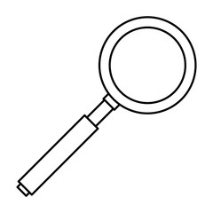 search magnifying glass isolated icon