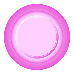 Pink Disc Golf Disc Driver Vector Icon Illustration Graphic