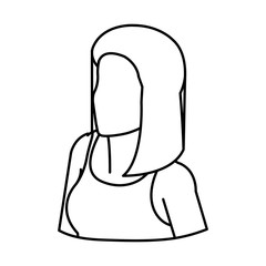 cute young woman avatar character