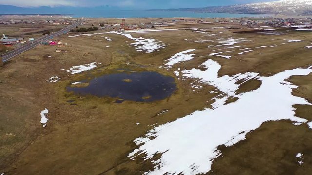 Sevan and Mountains of Armenia Lake Shot from Drone.