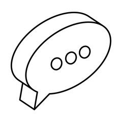 speech bubble message icon vector illustration