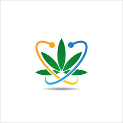 marijuana cannabis leaf logo