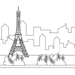 Eiffel tower of Paris design