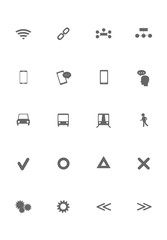 set of icons