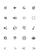 set of icons
