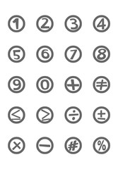 set of icons