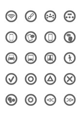 set of icons