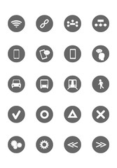 set of icons