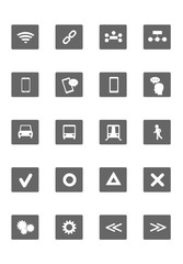 set of icons