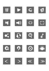 set of icons