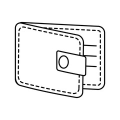 Fototapeta premium wallet money financial isolated icon
