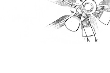 abstract white and black background