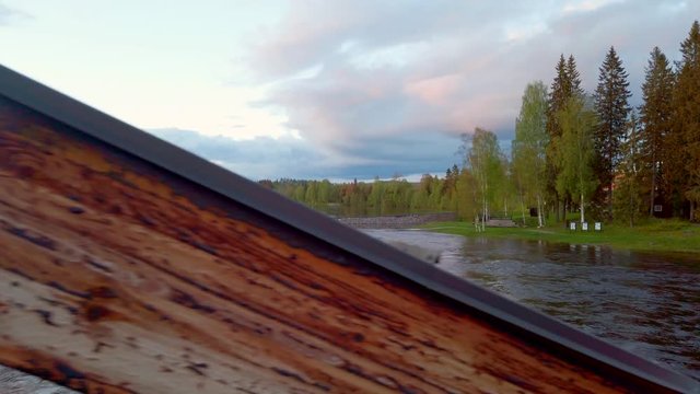 Beautiful Norwegian forest in Hedmark county in Norway