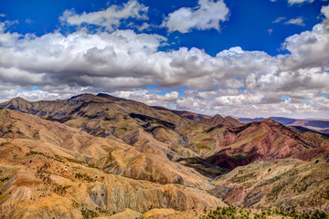 Landscapes of the High Atlas Mountain region of Morocco