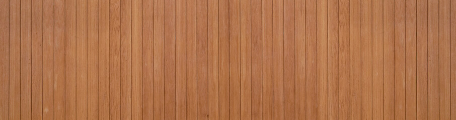 Fototapeta na wymiar panorama of brown wooden texure floor background