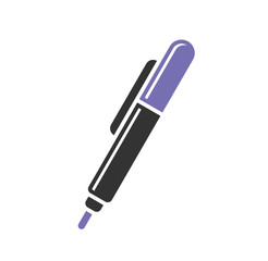 Writing related icon on background for graphic and web design. Simple illustration. Internet concept symbol for website button or mobile app.