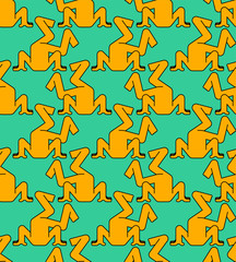 Head in the sand pattern seamless. Hiding from problems background