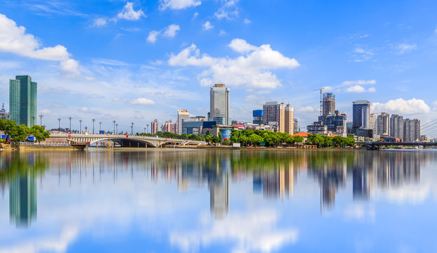 Ningbo Urban Architectural Landscape Skyline