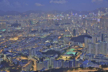 Aerial view of kowloon 31 May 2014