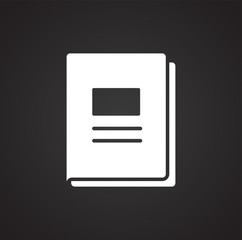 Fototapeta premium Writing related icon on background for graphic and web design. Simple illustration. Internet concept symbol for website button or mobile app.