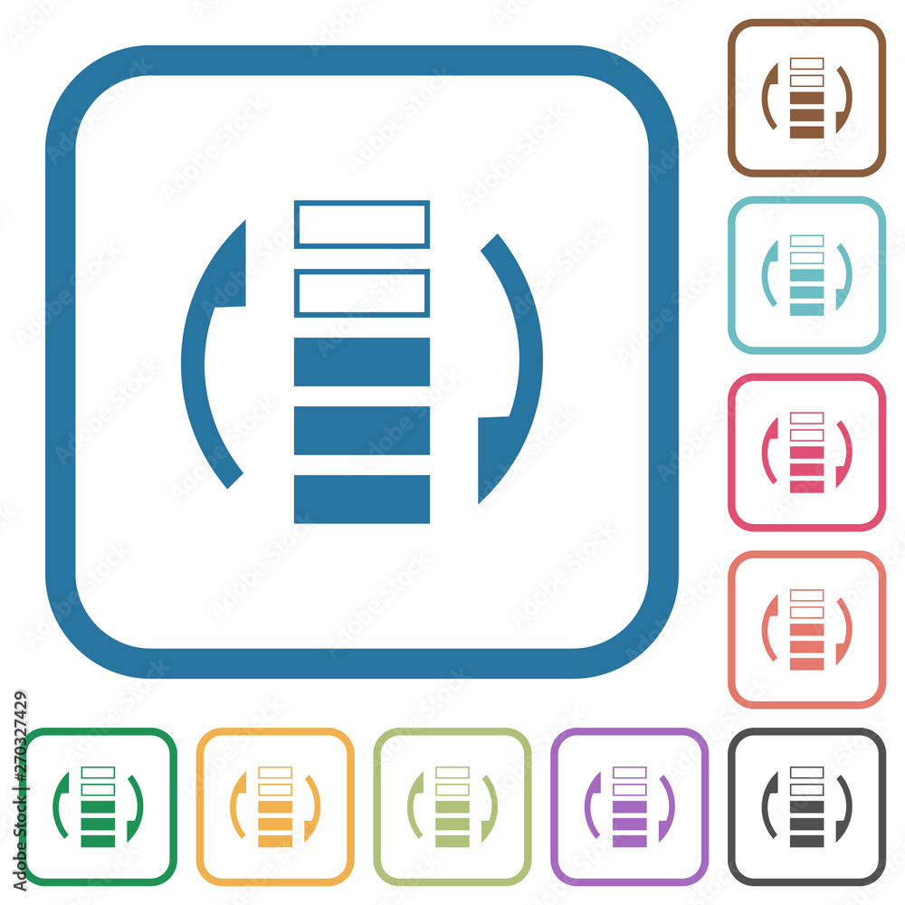 Poster refresh rate simple icons
