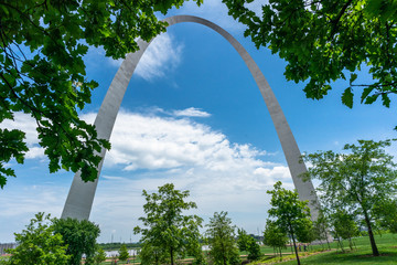 St Louis Arch Summer Day