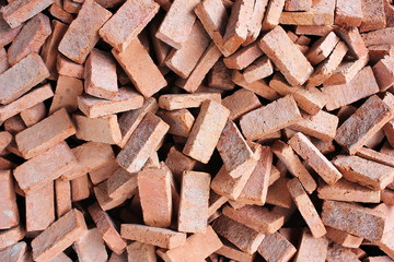 Many red bricks