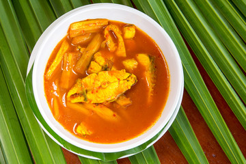 Thai seafood menu