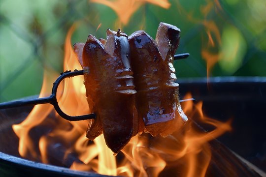 fat food on the camfire