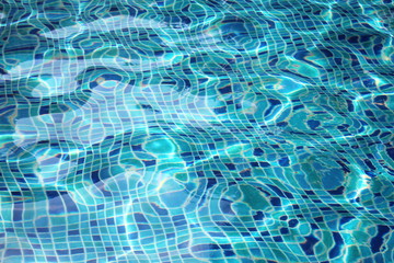 Clear water in the pool.