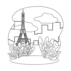 Eiffel tower of Paris design