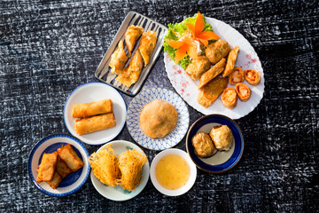 deep fried spring rolls