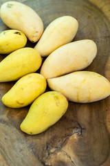 a picture of Ripe mango that is ready to be eaten.