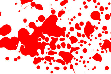 Red blood drops .