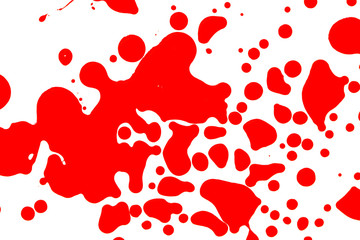 Red blood drops .